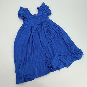 Little Sleepies Play Blue Twirl Dress Girls Kids 6 FLAW